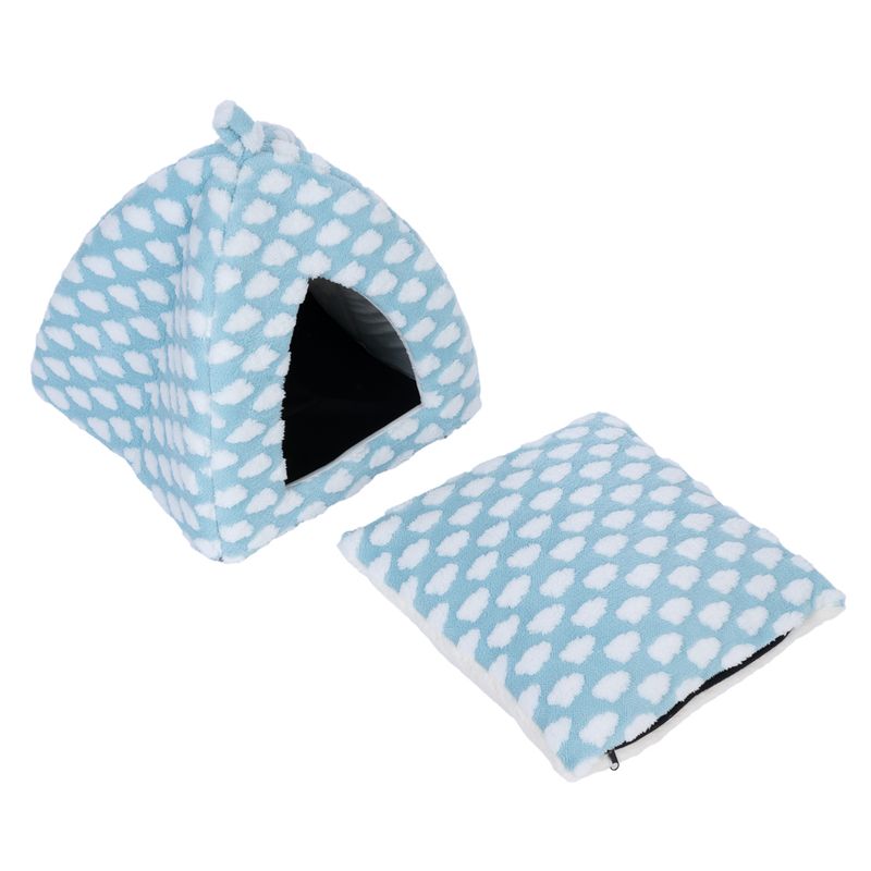 zooplus Basics Fluffy cat cave blue