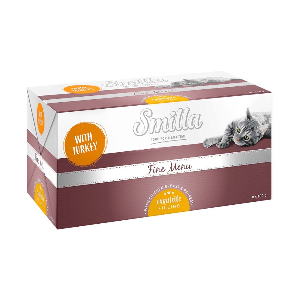 Smilla Fine Menu Exquisite Filling 8 x 100g Beef with Chicken Breast & Peppers
