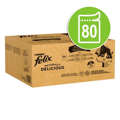 Felix Naturally Delicious 80 x 80g Countryside Selection in Jelly