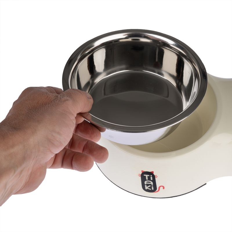 TIAKI Melamine Double Bowl 2 x 800ml, each diameter 16cm