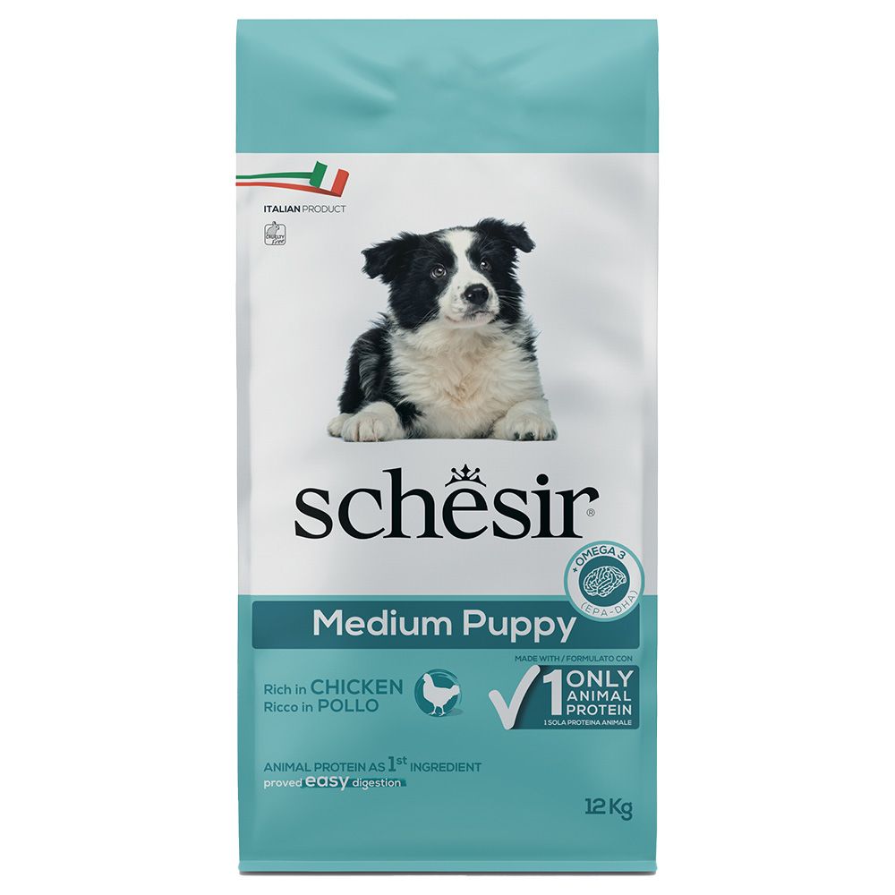 Schesir Dog Medium Puppy with Chicken 12kg