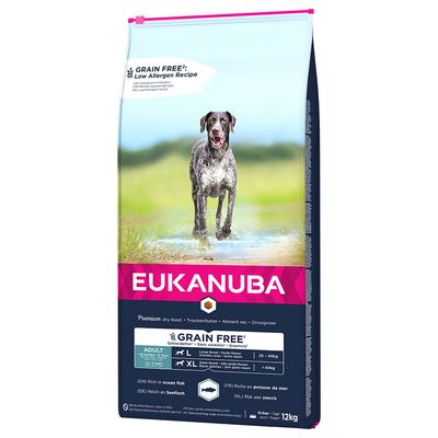 Eukanuba Grain-Free Large Breed Adult with Salmon 12kg
