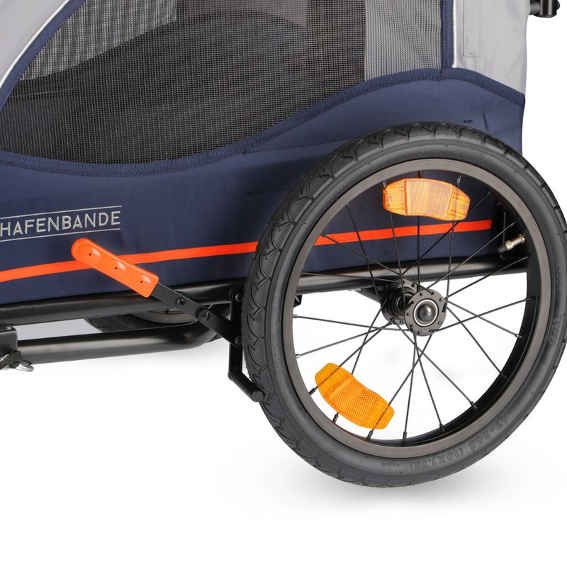 HAFENBANDE Cabby M Bicycle Trailer incl. 2 couplings 125 x 67 x 105 cm (L x W x H) / up to 25kg