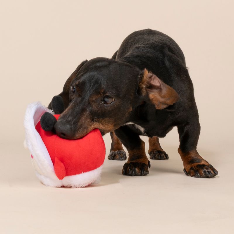 TIAKI Santa Round Plush Toy 20 x 14 x 9 cm (L x W x H)