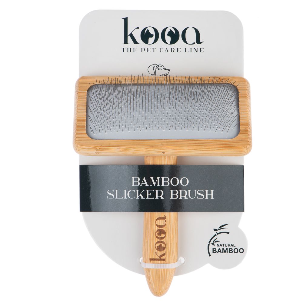 kooa Bamboo Slicker Brush 15.5 x 12.2cm (L x W)