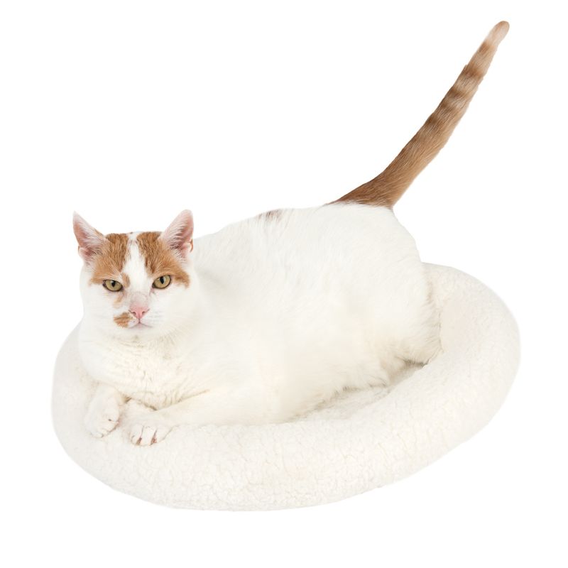 Fluffy 2-in-1 Cuddle Bed Wool White