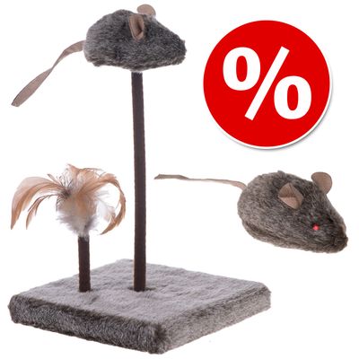 Wild Mouse Cat Toy Set with Sounds & LEDs 2 Piece Set