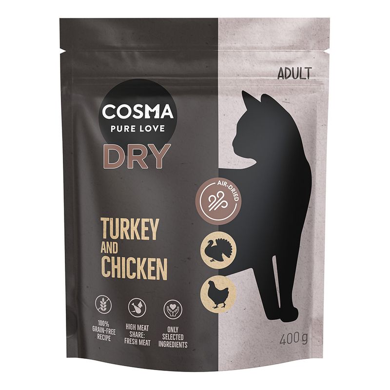 Cosma Turkey & Chicken Dry Food 400g