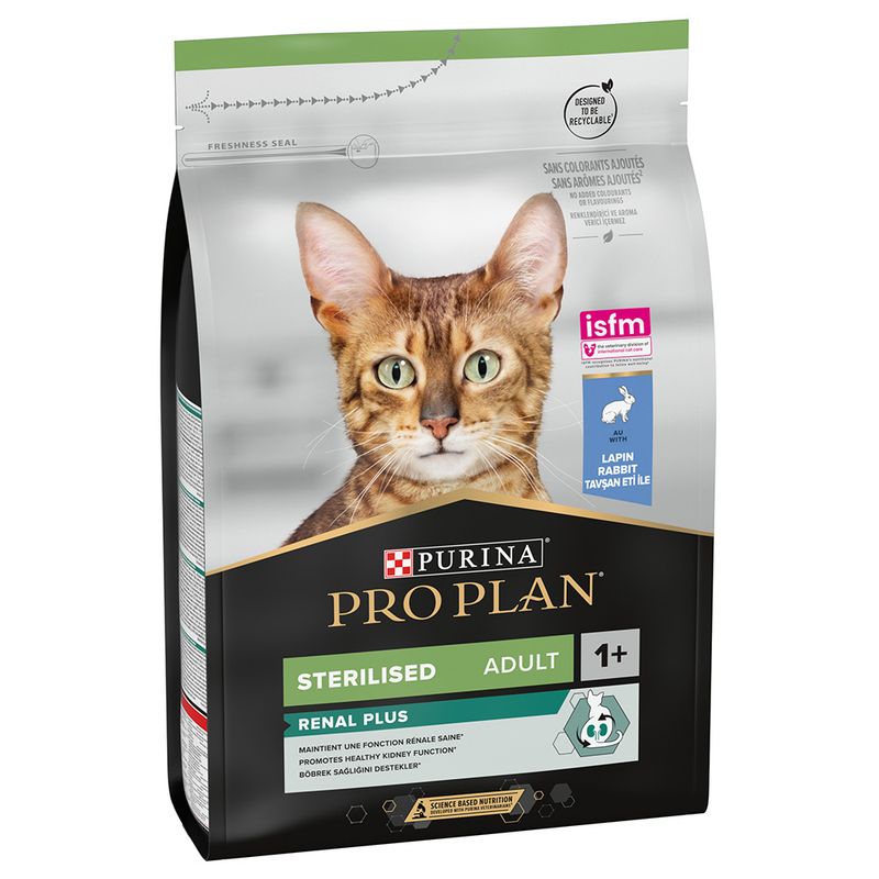 PURINA PRO PLAN Sterilised Adult Renal Plus - Rabbit 3kg