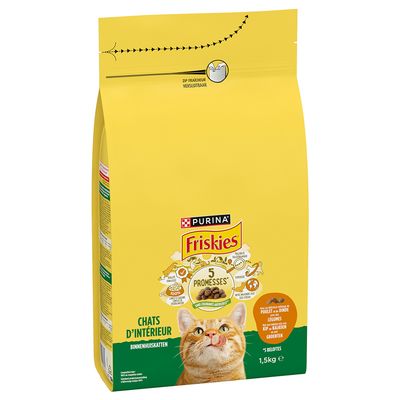 PURINA Friskies Indoor Cat with Chicken, Turkey & Vegetables 1.5kg