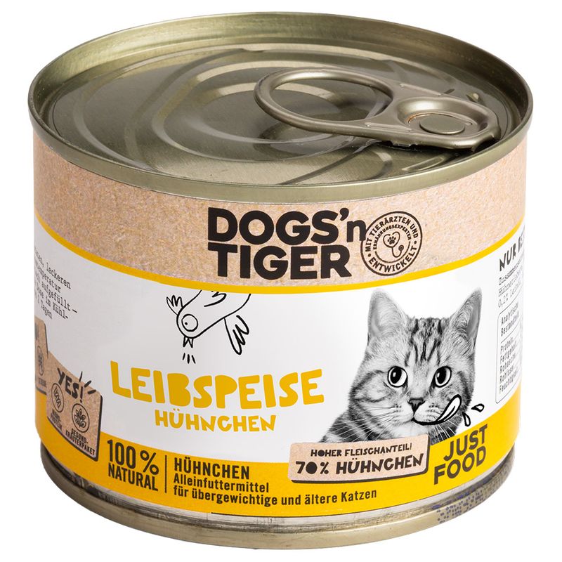 Dogs'n Tiger Senior Cat 6 x 200g Refreshment: Chicken