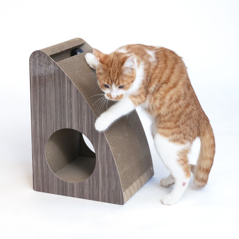 Modern Living Oviedo Triangular Scratcher approx. 27 x 24 x 39.5cm (L x W x H)