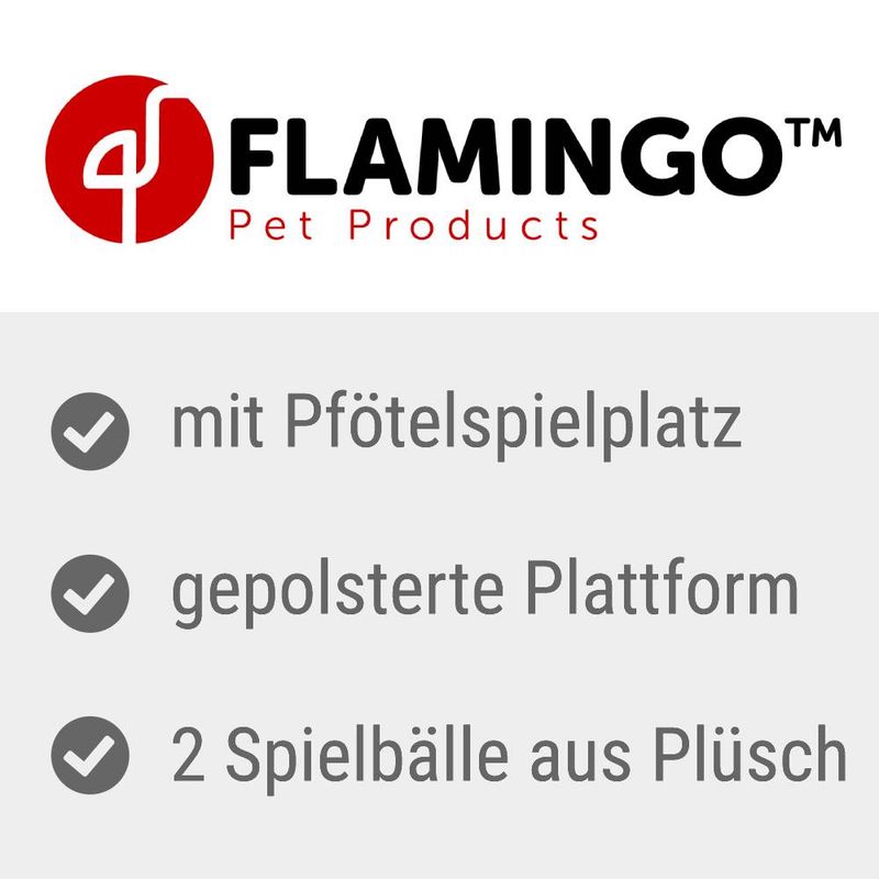 Flamingo Cat Tree Cya 1 turquoise / grey