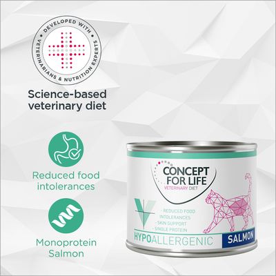 Concept for Life Veterinary Diet Hypoallergenic - Salmon 6 x 185g