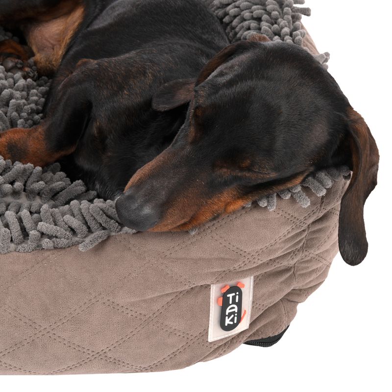 TIAKI Dog Bed Chenille L 65 x W x H 60 x 18 cm