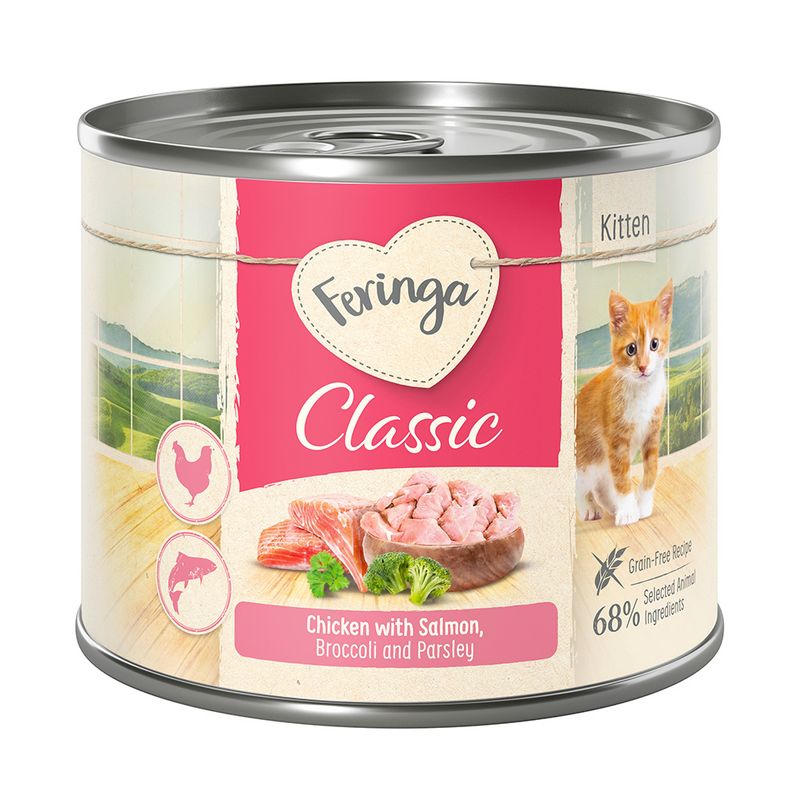 Feringa Classic Menu Kitten Saver Pack 24 x 200g Mixed Pack: 4 Varieties
