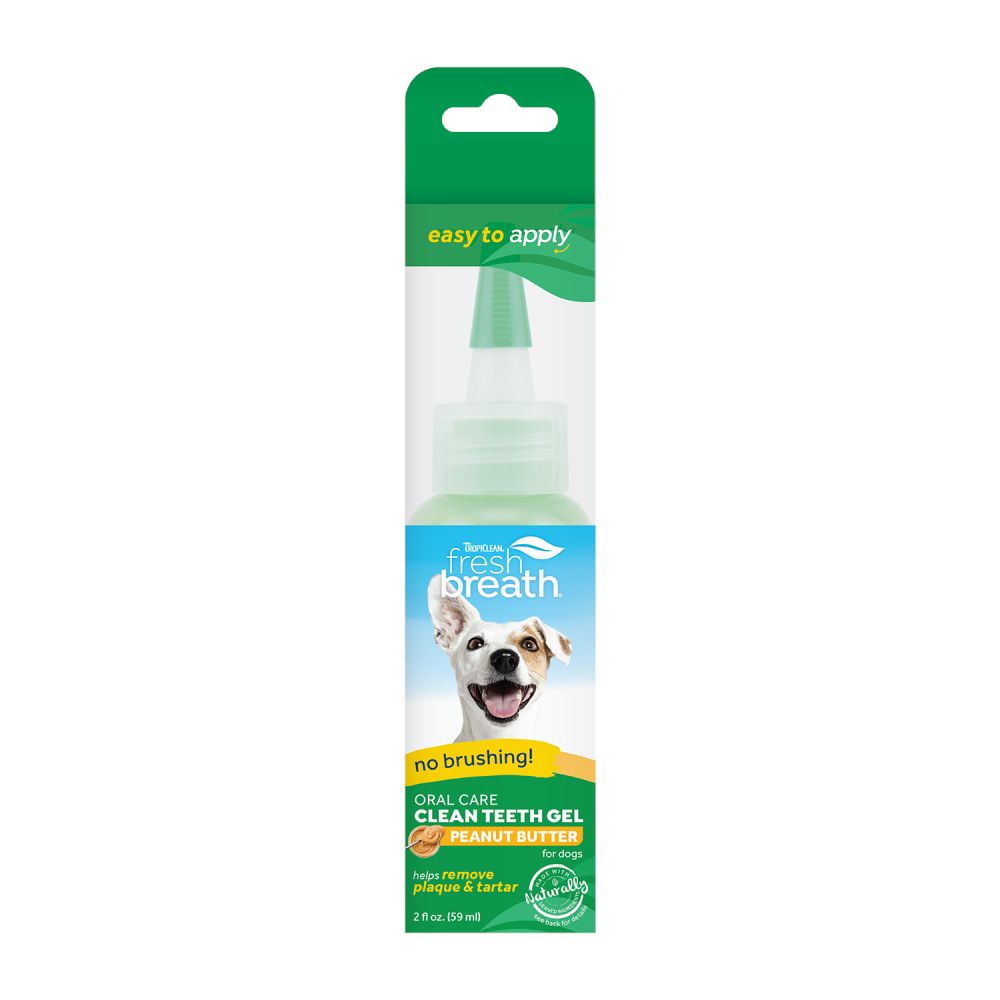 TropiClean Fresh Breath Peanut Butter Dental Care Gel for Dogs 59ml