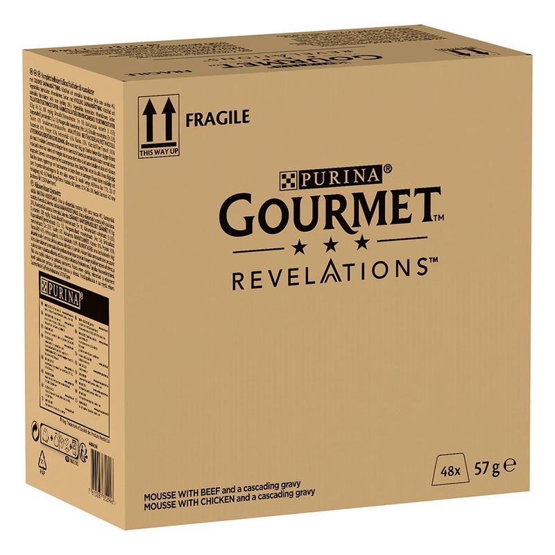 Gourmet Revelations Mousse Saver Pack 48 x 57g Chicken & Beef