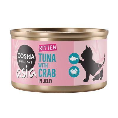 Cosma Asia Kitten in Jelly 6 x 85g Tuna with Salmon