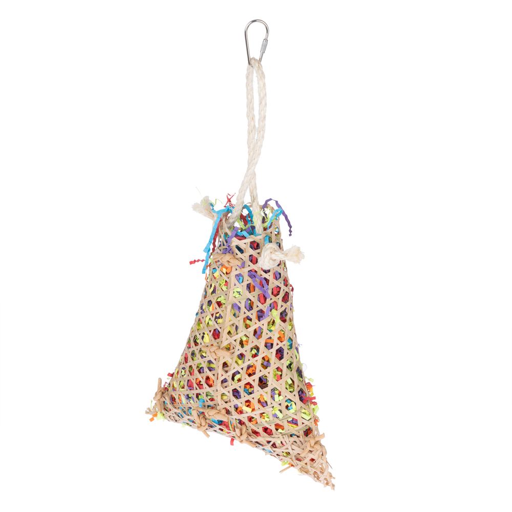 TIAKI Shredding Basket Bird Toy approx. 38 x 18 x 6.5cm (L x W x H)