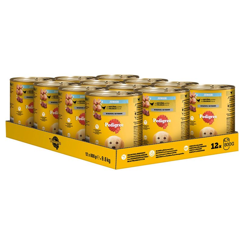 Pedigree Classic 12 x 800g Beef, Lamb & Chicken in Pâté