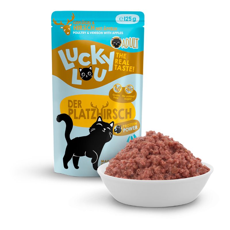 Lucky Lou Adult 16 x 125g Poultry