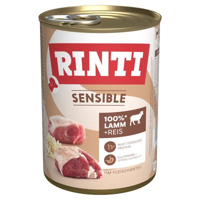 RINTI Sensible 6 x 400g Lamb & Rice