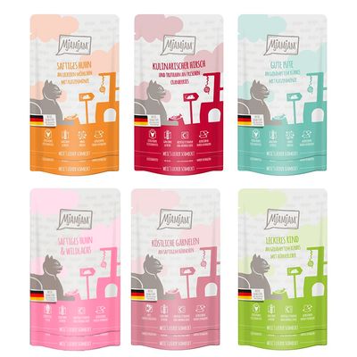 MjAMjAM Mixed Pack Pouches 12 x 125g Mixed Pack (6 Varieties)