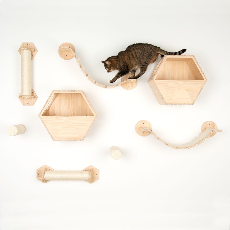 Modern Living Sia Wall Mounted Suspension Bridge 91 x 21.5 x 15.5 cm (L x W x H)