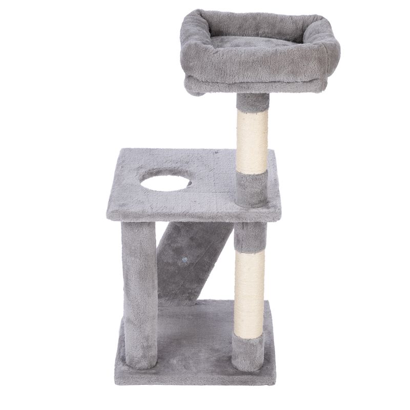 zooplus Basics Scratching Tree - Small Grey