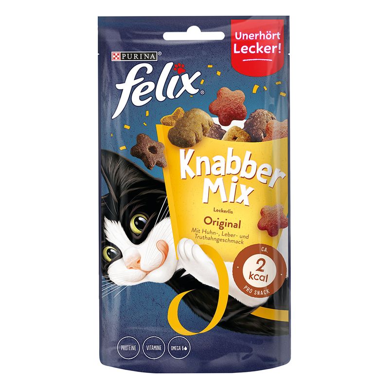 3 x Felix Cat Treats - 2 + 1 Free! * Goody Bag Dairy Delight (3 x 60g)