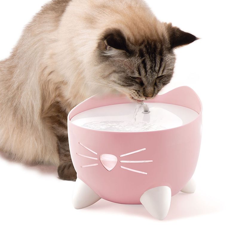 Catit PIXI Pink Drinking Fountain Drinking Fountain (2.5 Litres)