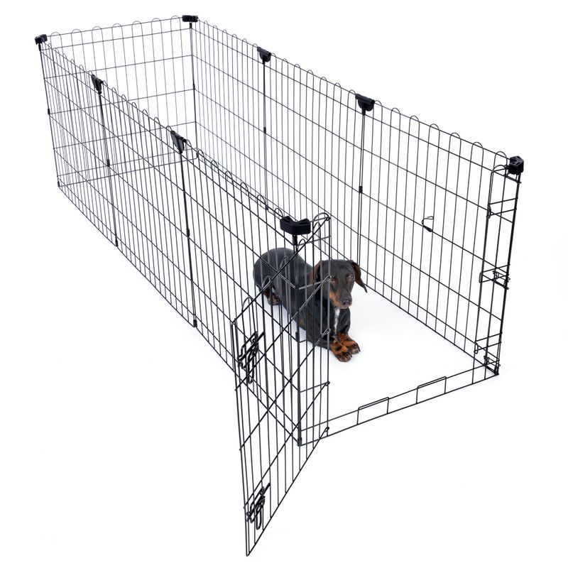 TIAKI Metal Puppy Pen Size M: 8 Panels each 61 x 76cm (W x H)
