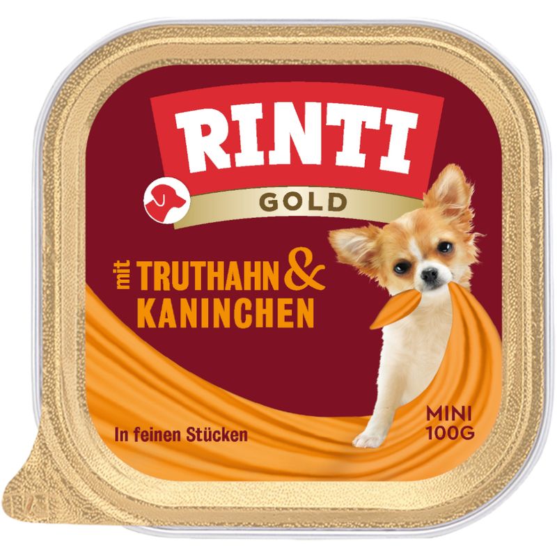 RINTI Gold Mini Trays 6 x 100g Beef & Guinea Fowl