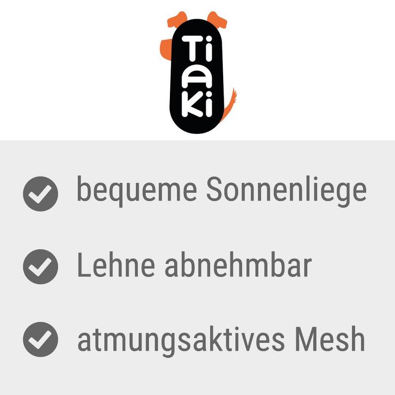 TIAKI dog sofa Sun Cream Size L: L 91 x W x H 76 x 18 cm