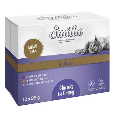 Smilla Deluxe Pouches Chunks in Gravy with Vegetables 4 x 85g