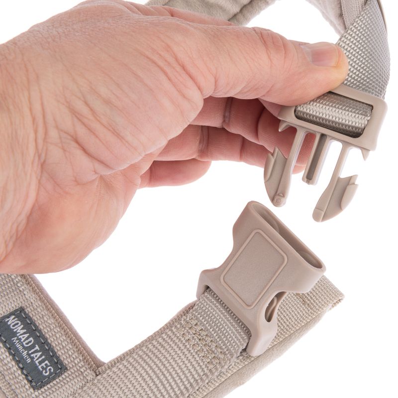 Nomad Tales Blush Harness - Taupe Size XS: 34-49cm Chest Measurement