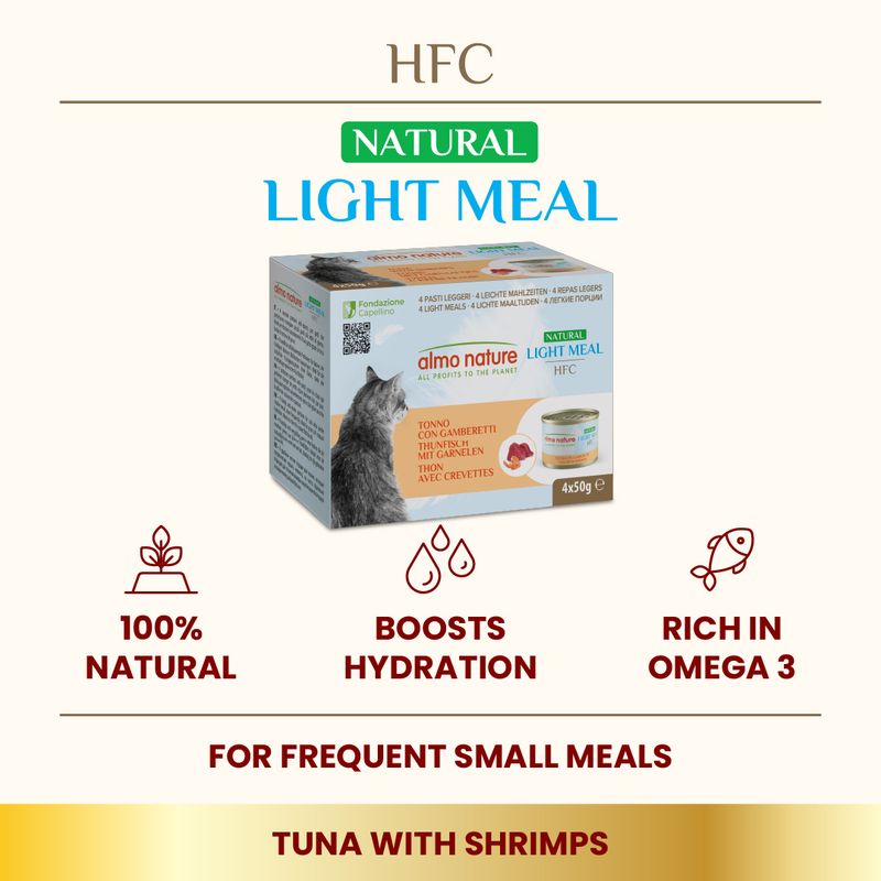 Almo Nature HFC Natural Light 4 x 50g Atlantic Tuna