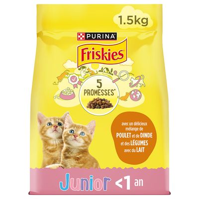 PURINA Friskies Junior Cat with Chicken, Turkey & Vegetables 1.5kg
