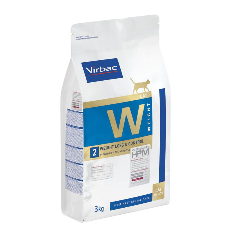 Virbac Veterinary HPM Cat Weight Loss and Control W2 3 kg