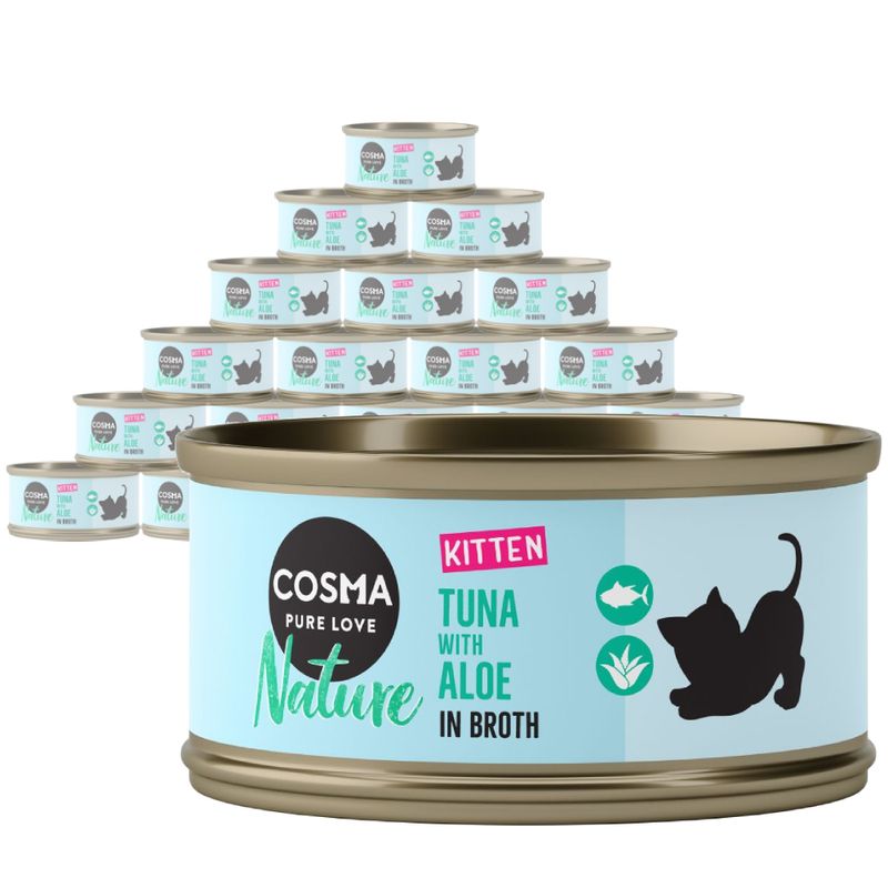 Cosma Nature Kitten Saver Pack 24 x 70g Mixed Pack (3 varieties)
