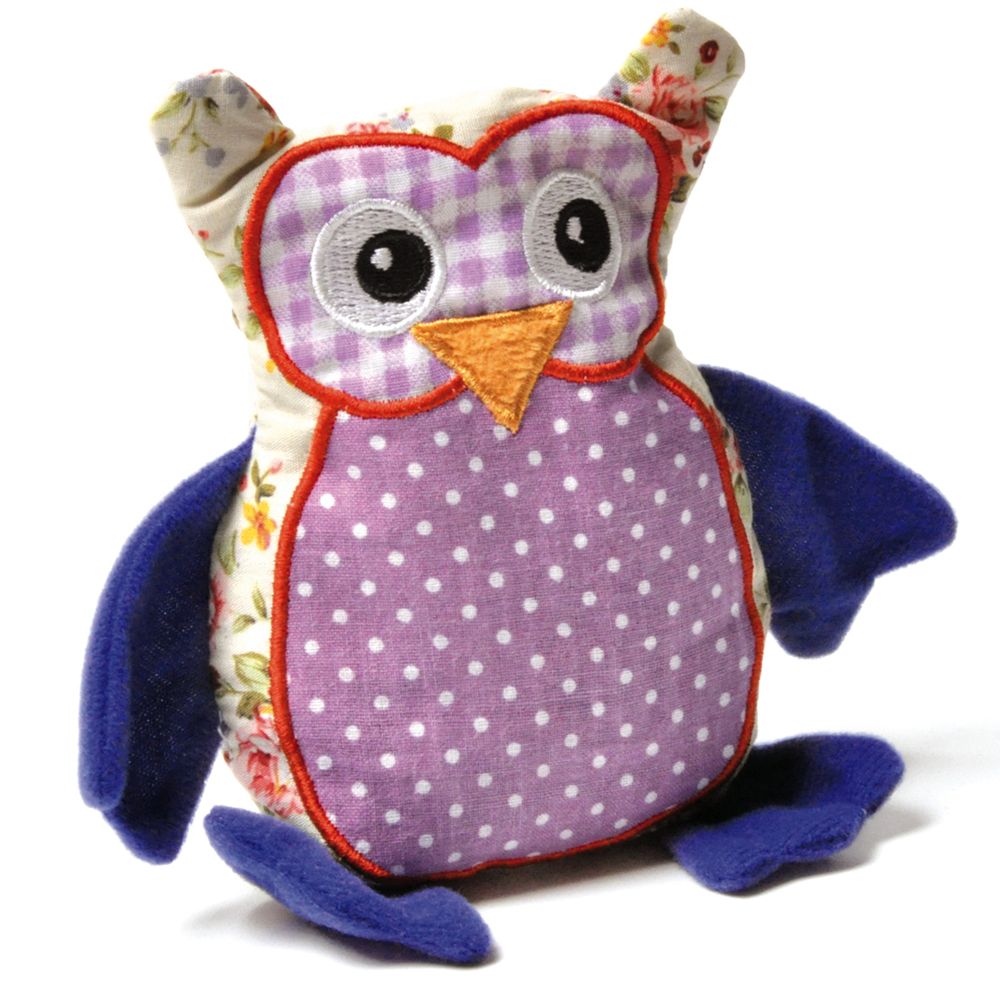 Aumüller Patchwork Owl Cat Toy with Valerian 1 owl toy