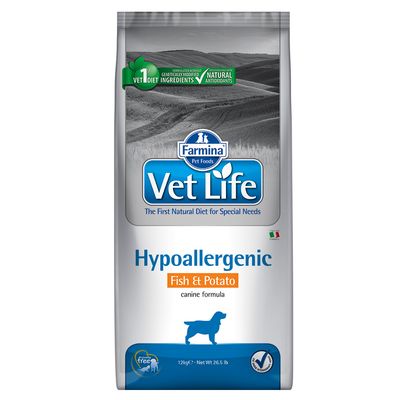 Farmina Vet Life Dog Hypoallergenic with fish & potato 12kg