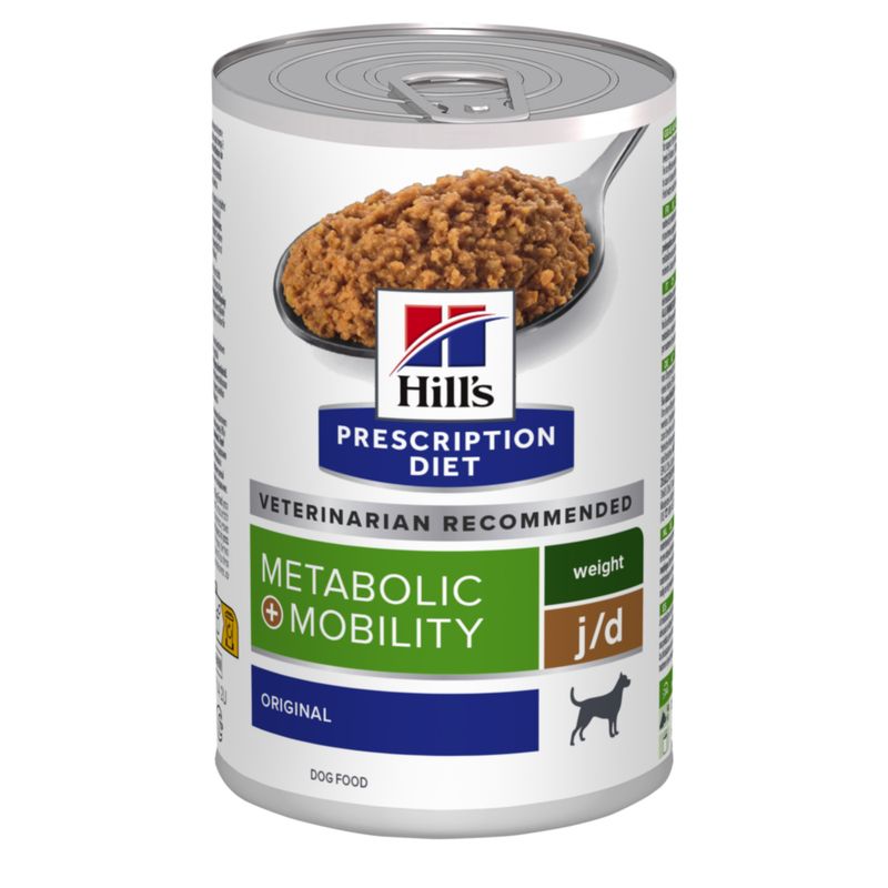 12kg Hill's Prescription Diet Dry Dog Food + 3 x 370g Wet Food Free! * j/d Joint Care - Chicken (12kg) + j/d Chicken (3 x 370g)