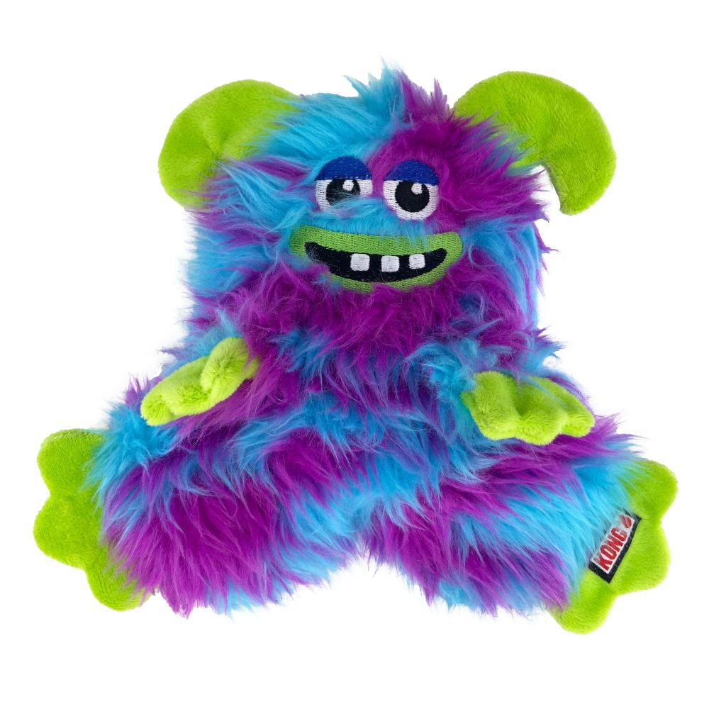 KONG Frizzles Razzle Dog Toy Size M: 22.2 x 24.1 x 6.4cm (L x W x H)