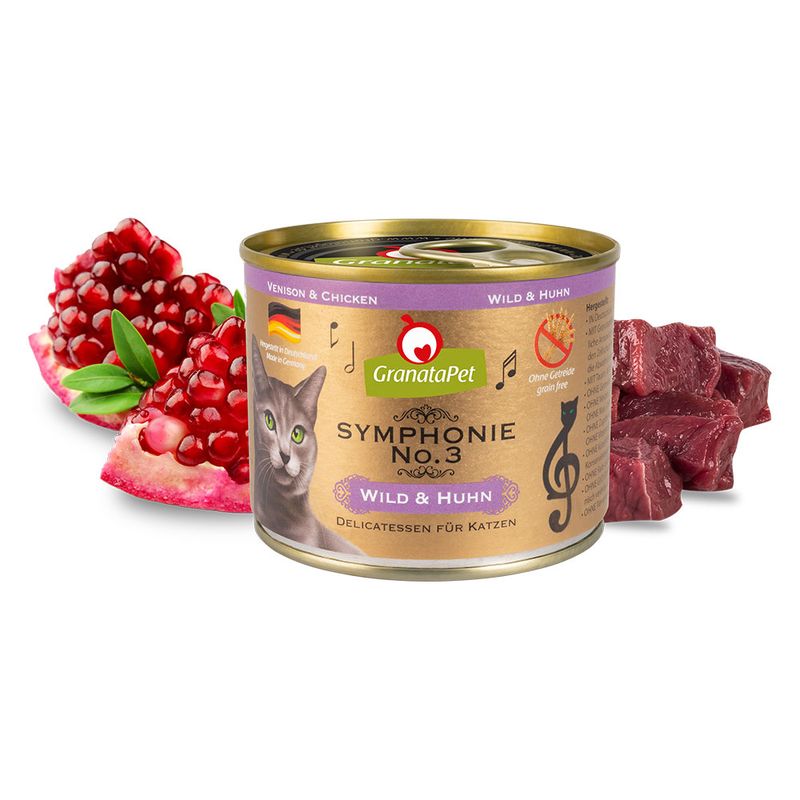 GranataPet Symphony 12 x 200 g Economy Pack Pure chicken