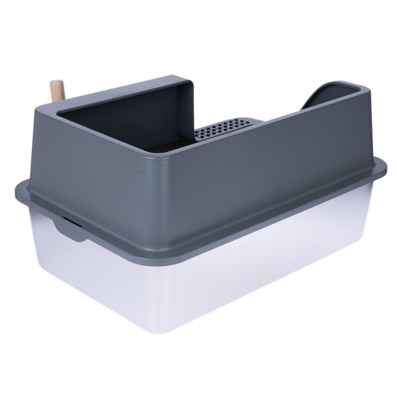 kooa Stainless Steel Litter Box Grey