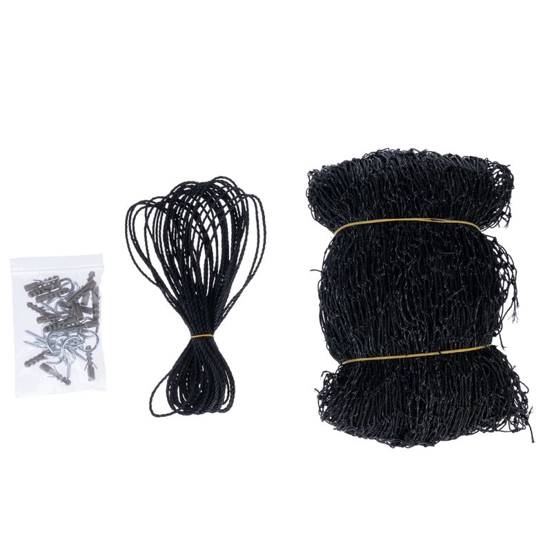 TIAKI Cat Safety Net with Wire Reinforcement - Black 2 x 1.5 m