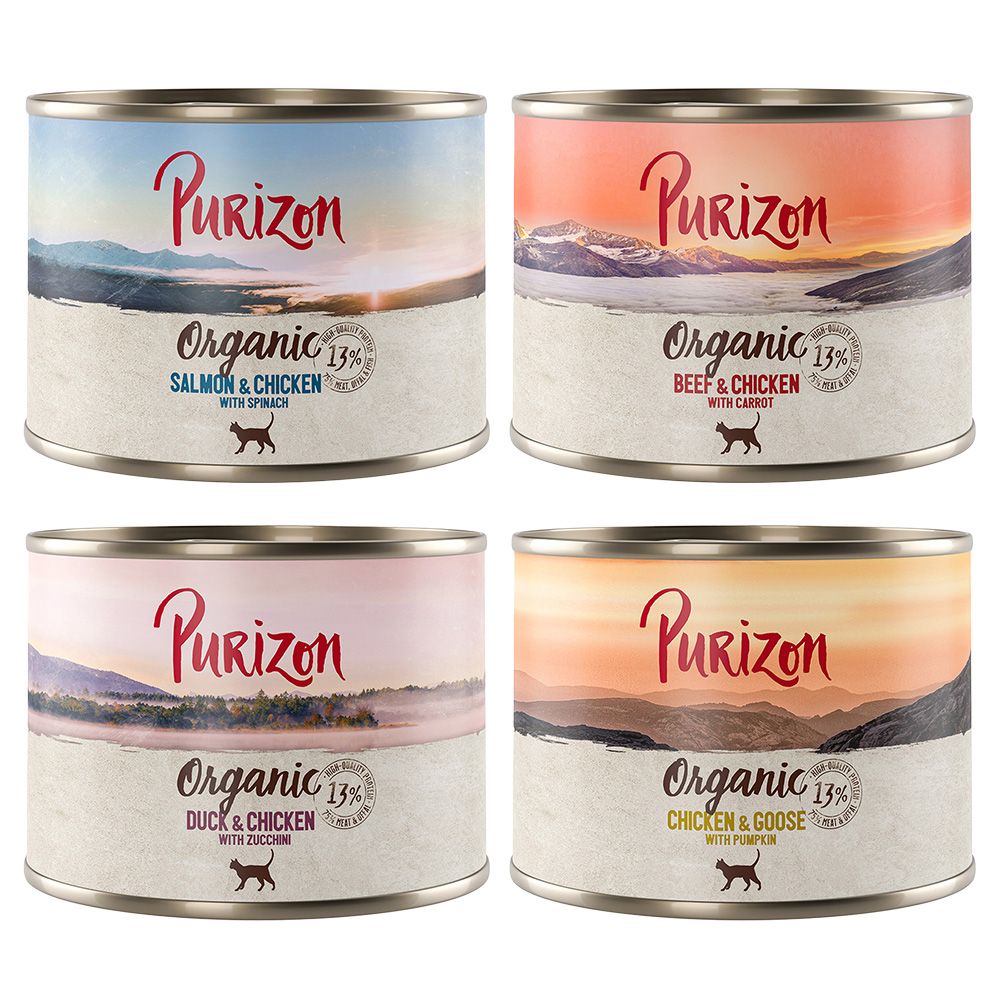 Purizon Organic 6 x 200g Duck & Chicken with Courgette