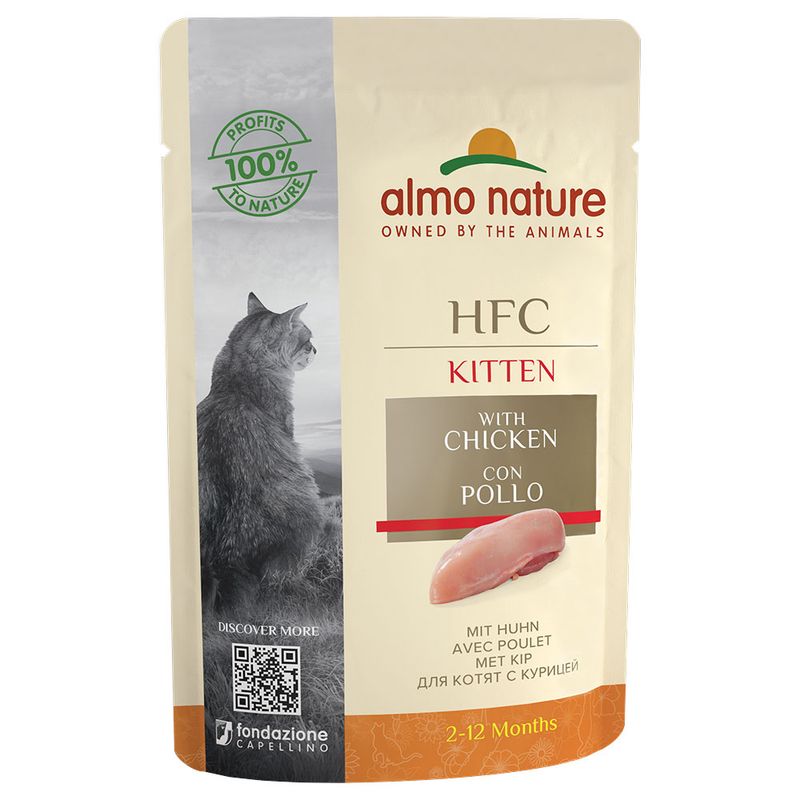 Almo Nature HFC Kitten Saver Pack 24 x 55g Chicken